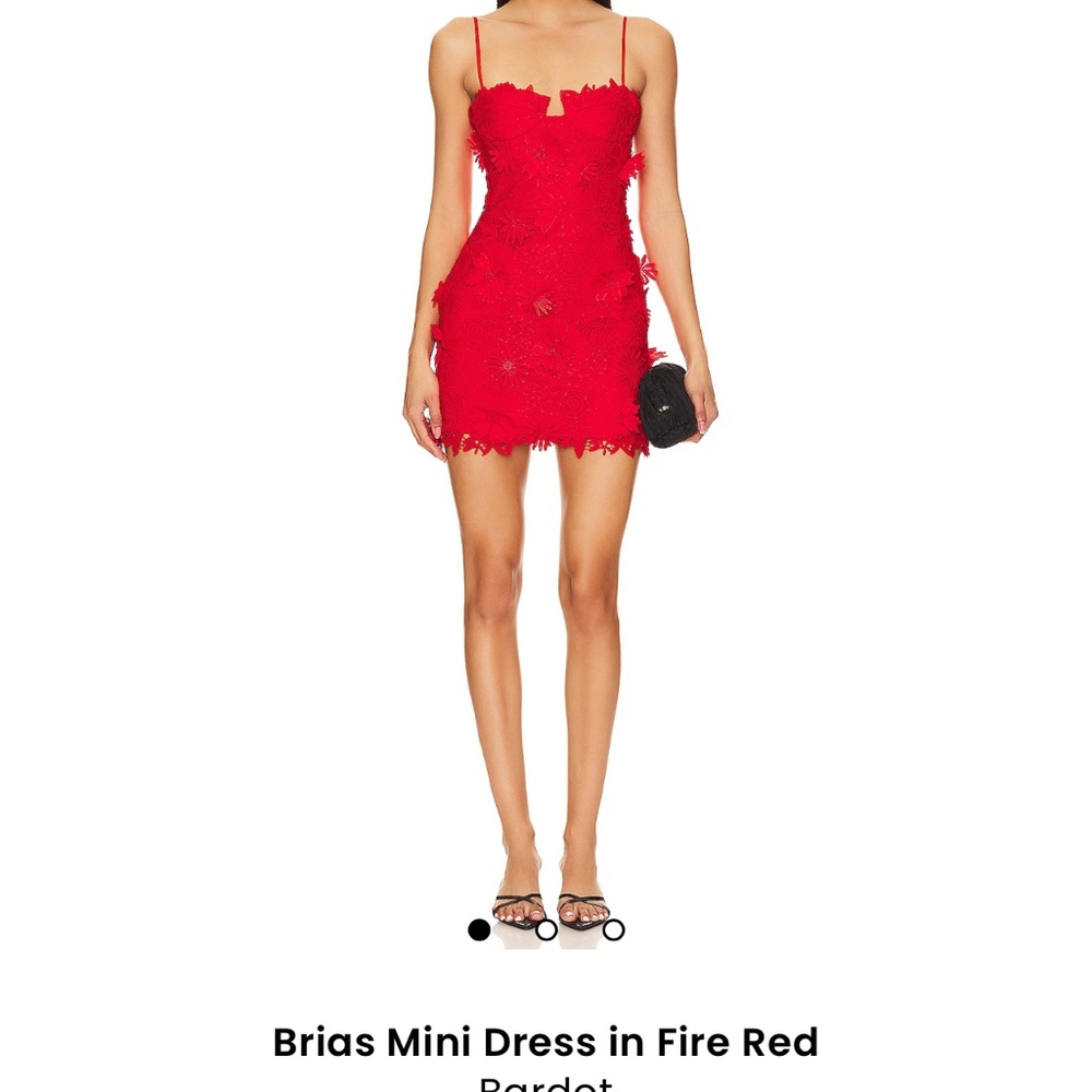 Bardot Bria Mini Dress in Fire Red